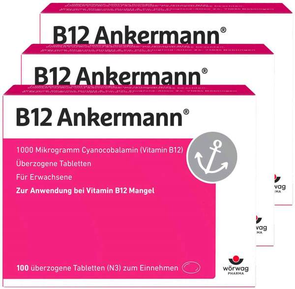 B12 Ankermann 3 x 100 überzogene Tabletten