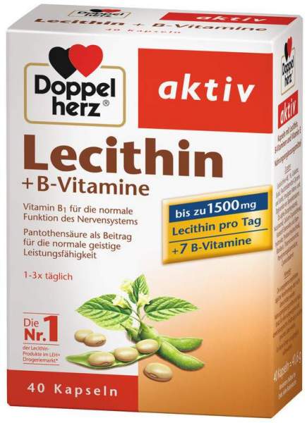 Doppelherz Lecithin + B Vitamin Kapseln 40 Kapseln
