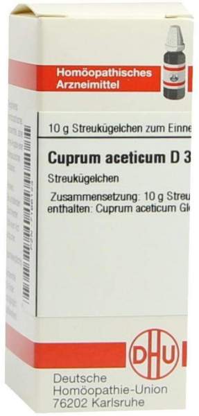Cuprum Aceticum D 3 Globuli
