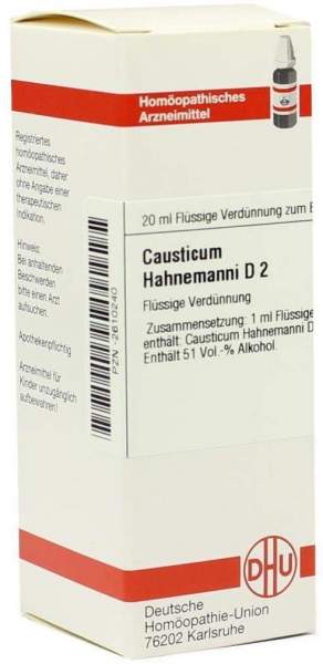 Causticum Hahnemanni D 2 Dilution