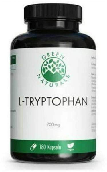 Green Naturals L-Tryptophan 700mg vegan 180 Kapseln