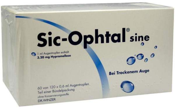 Sic-Ophtal Sine 120 X 0,6 ml Augentropfen