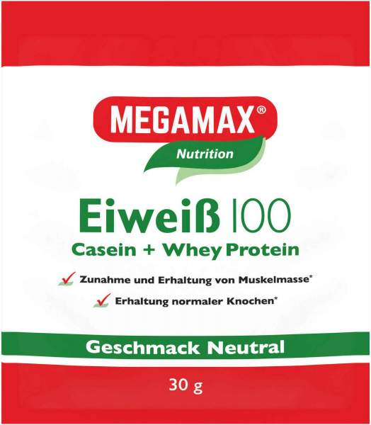 Megamax Eiweiß 100 30 G Pulver
