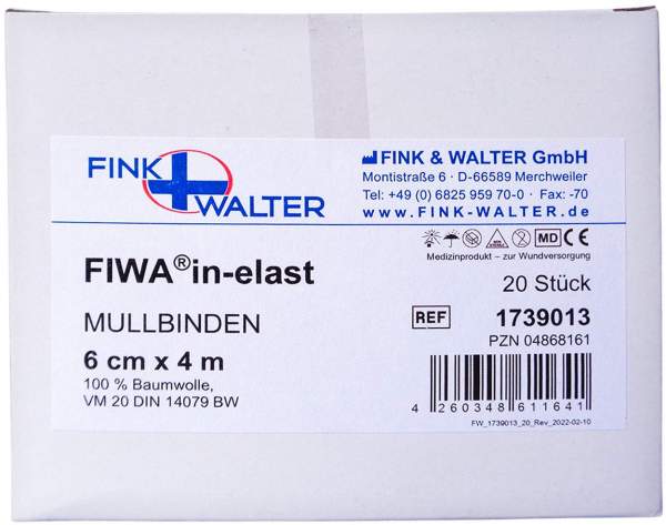 Mullbinden 6 Cmx4 M 100% Baumwolle