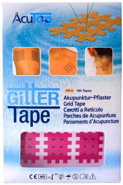 Gitter Tape Acutop Akupunkturpflaster 2x3 cm Pink