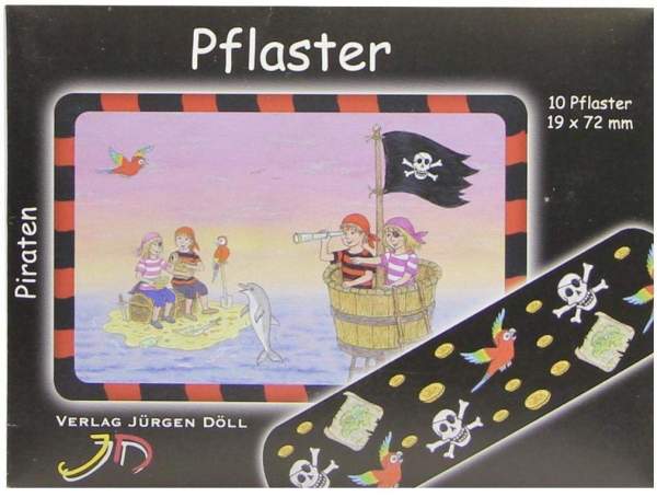 Kinderpflaster Piraten Briefchen