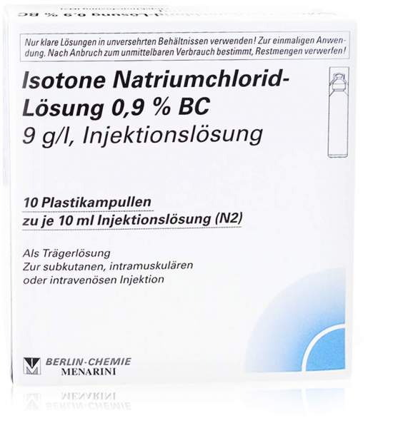 Isotone Nacl Lösung 0.9% Bc Plast.Amp. 10x10 ml Injektionslösung
