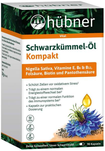 Hübner Schwarzkümmel-Öl Kompakt 90 Kapseln