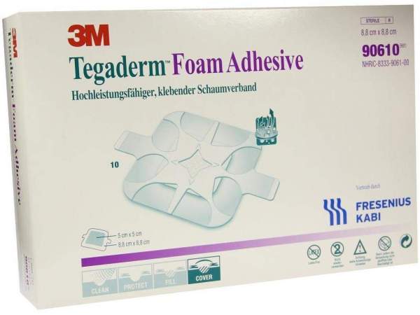 Tegaderm Foam Adhesive Fk 8,8x8,8cm 90610