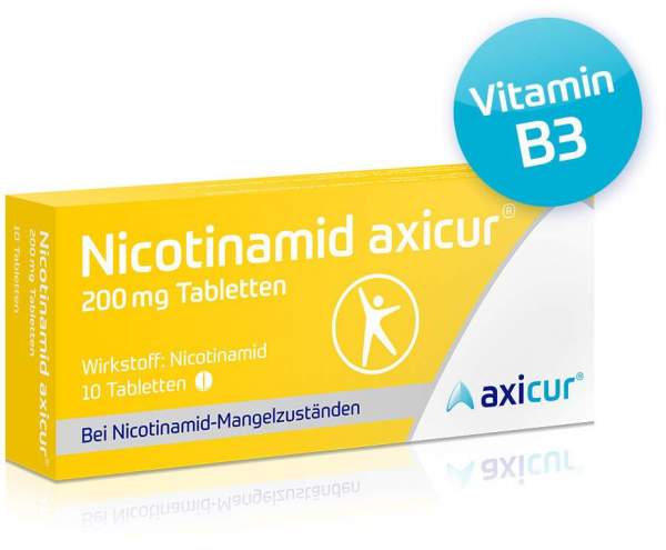 Nicotinamid Axicur 200 mg 10 Tabletten