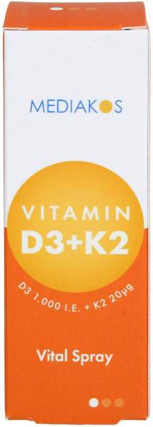 Vitamin D3+K2 1000 I.E. Mediakos Vital Spray 20ml