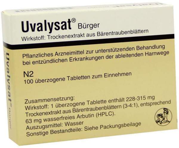 Uvalysat Bürger 100 Überzogene Tabletten