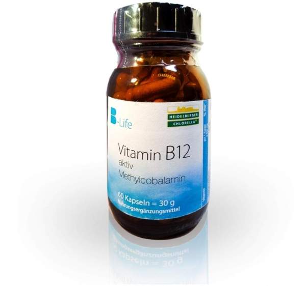 Vitamin B12 Aktiv Methylcobalamin 60 Kapseln
