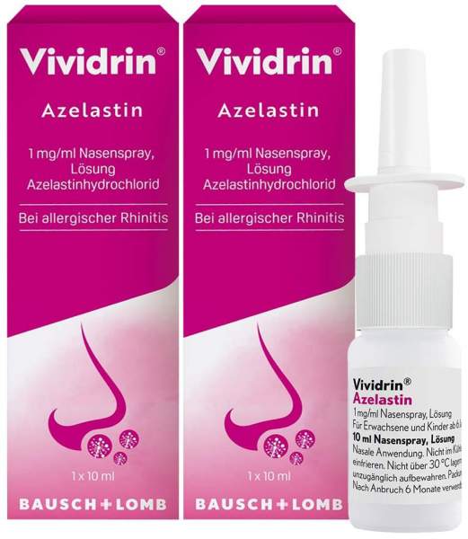 Vividrin Azelastin 2 x 10 ml Nasenspray