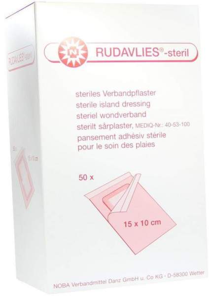 Rudavlies 15cmx10cm Verbandpflaster Steril
