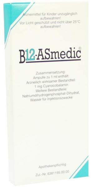 B12 Asmedic Ampullen 10 X 1 ml Ampullen