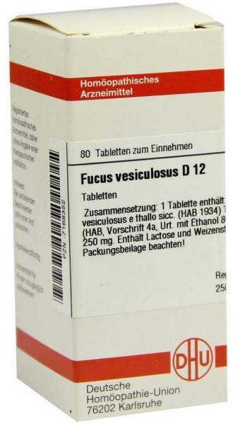 Fucus Vesiculosus D12 Dhu 80 Tabletten