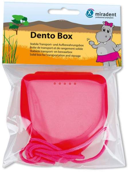 Miradent Zahnspangenbox Dento Box Pink 1 Stück