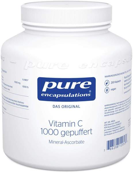 Pure Encapsulations Vitamin C 1000 Gepuffert 250 Kapseln