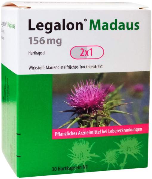 Legalon Madaus 156 mg 30 Hartkapseln