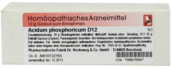 Acidum Phosphoricum D12 10 G Globuli