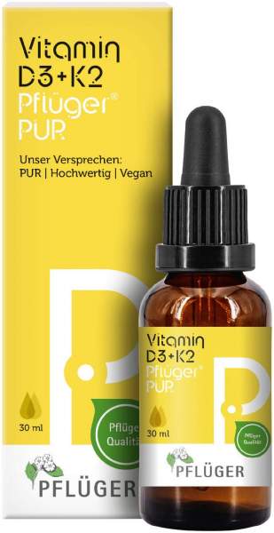 Vitamin D3+K2 Pflüger Pur 500 I.E. 30 ml Tropfen