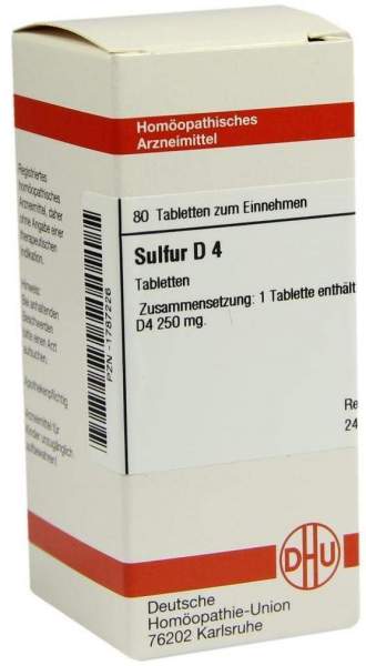 DHU Sulfur D4 Tabletten 80 Tabletten