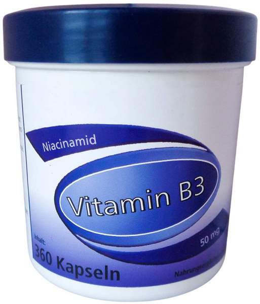 Vitamin B3 Niacinamid 50 mg Gerimed 360 Kapseln