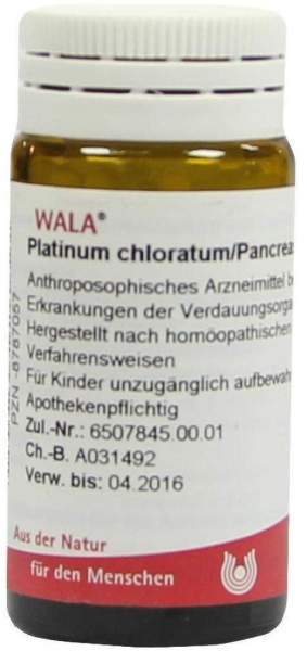 Wala Platinum Chloratum Pancreas Comp 20 g Globuli