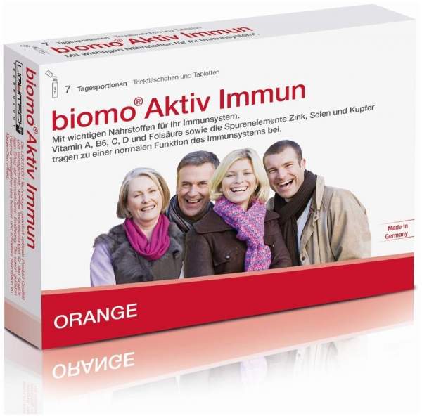 Biomo Aktiv Immun Trinkfläschchen und Tabletten 7 Tagesportionen