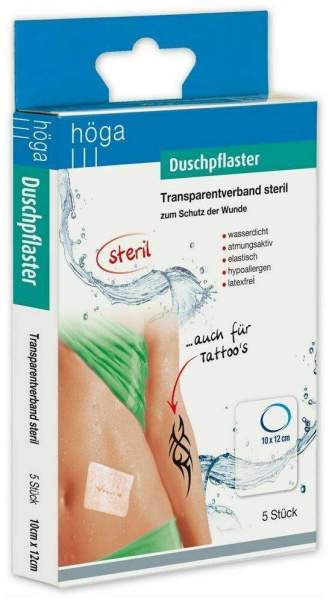 Duschpflaster 10 X 12 cm 5 Transparentverbände Steril