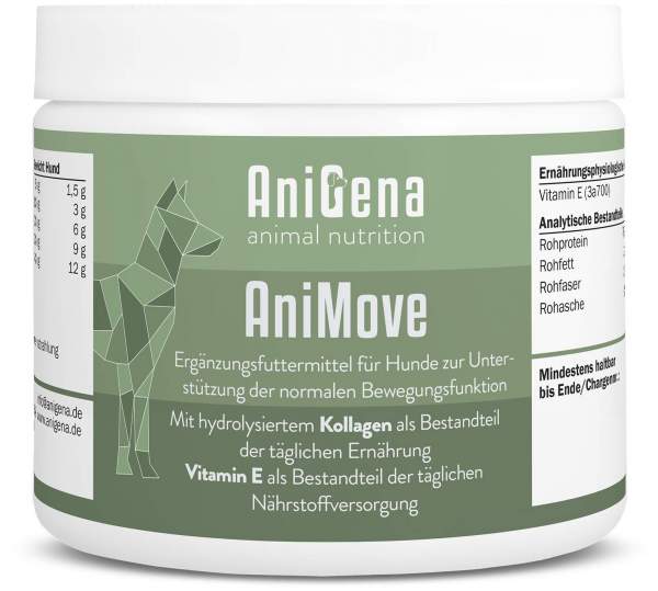 AniMove Kollagen + Glucosamin + Chondroitin + MSM für Hunde 200 g Pulver