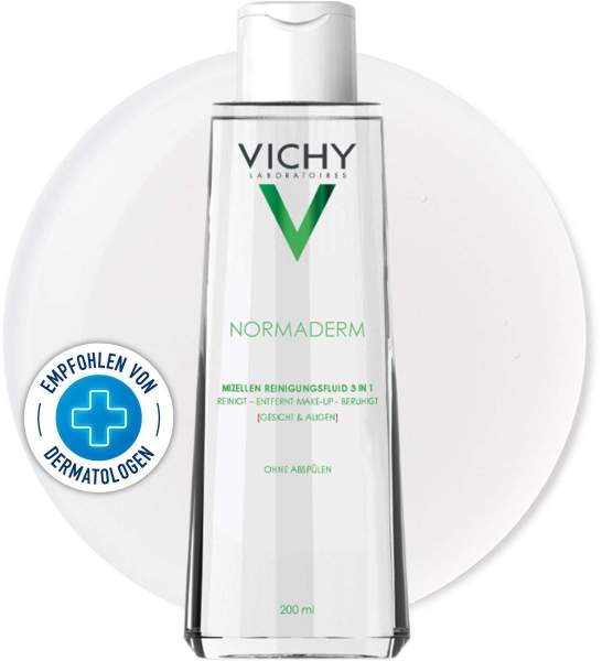 Vichy Normaderm Reinigungsfluid mit Mizellen-Technologie 3 in 1 200 ml Flüssigkeit