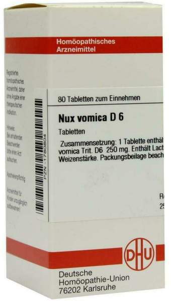 Dhu Nux Vomica D6 80 Tabletten