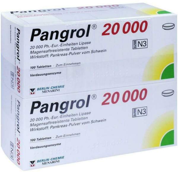 Pangrol 20000 Filmtabletten 200 Magensaftresistente Tabl.