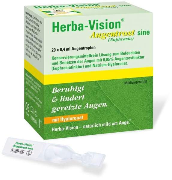 Herba-Vision Augentrost Sine 20 X 0,4 ml Augentropfen