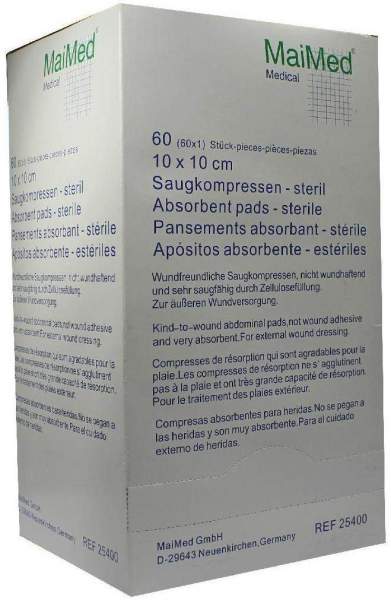 Saugkompressen Steril 10x10cm
