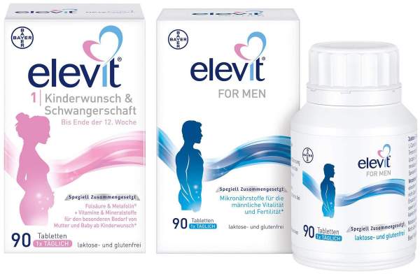 Elevit 1 Kinderwunsch &amp; Schwangerschaft 90 Tabletten + Elevit for Men 90 Tabletten