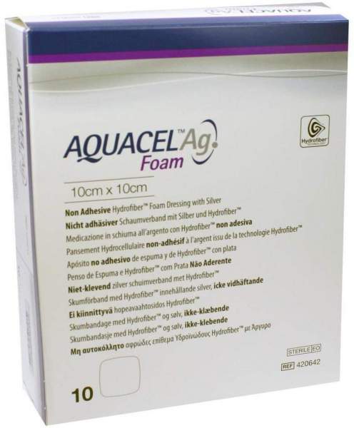 Aquacel AG Foam Nicht Adhäsiv 10x10 C