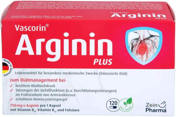 Vascorin Arginin Plus 120 Kapseln