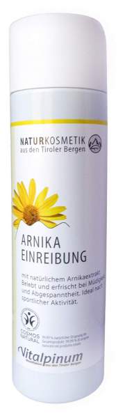 Arnika Einreibung Naturkosmetik Vitalpinum 250 ml