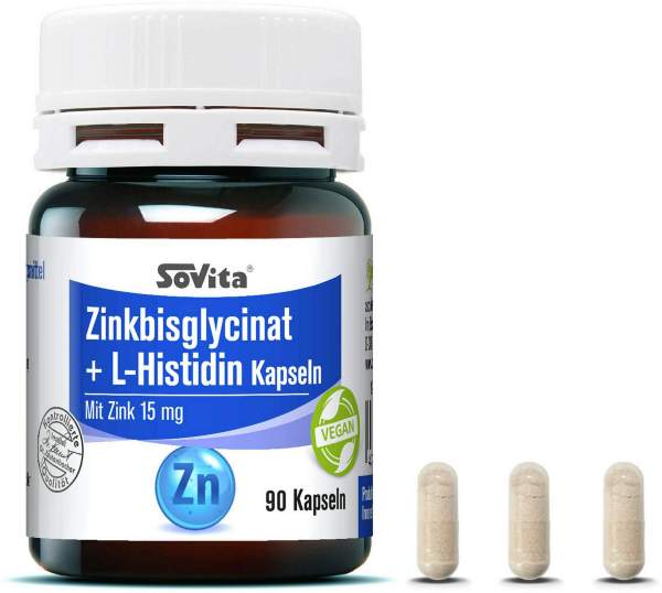 Sovita Zinkbisglycinat+L-Histidin 90 Kapseln