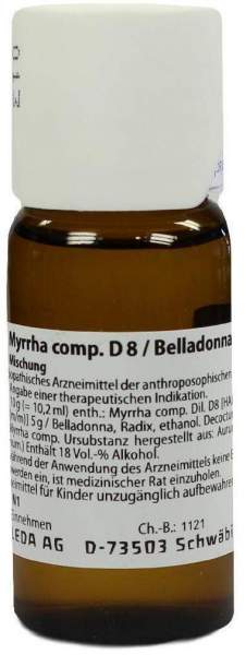 Weleda Myrrha Comp. D 8 Belladonna Radix D 10 Aa 50 ml Dilution