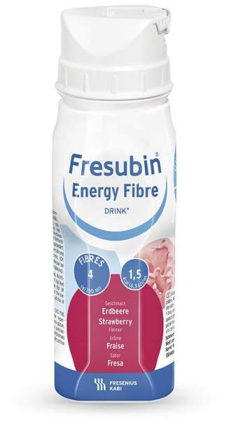 Fresubin Energy Fibre Drink Erdbeere Trinkflasche 4 X 200 Ml...