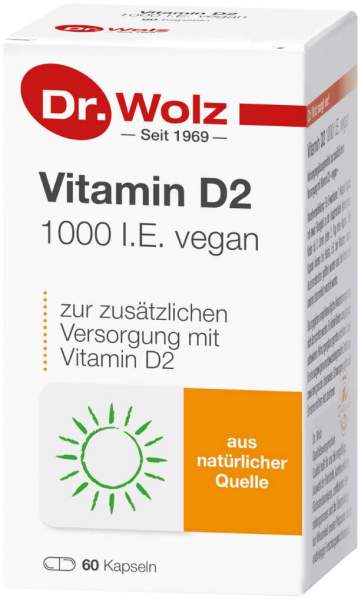 Vitamin D2 1000 I.E. Vegan 60 Kapseln