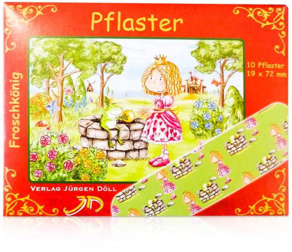 Kinderpflaster Froschkönig Briefchen