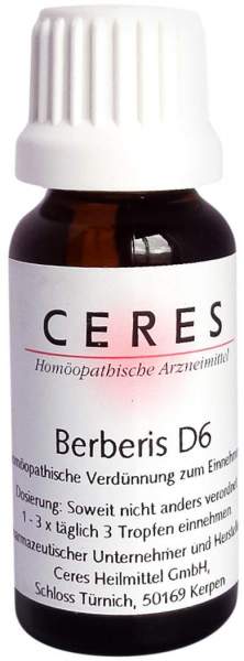 Ceres Berberis D 6 Dilution 20 ml