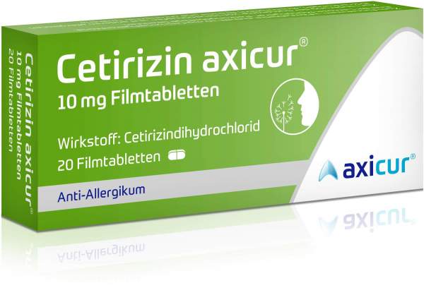 Cetirizin Axicur 10 mg 20 Filmtabletten