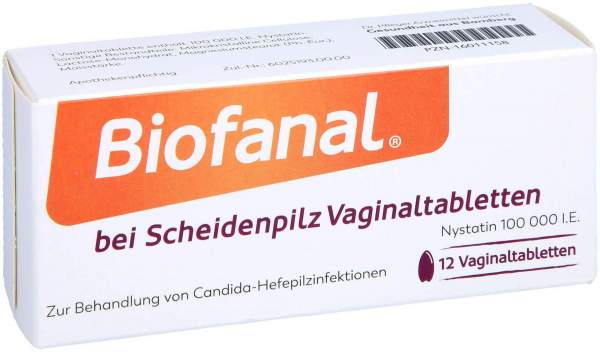 Biofanal bei Scheidenpilz 100 000 I.E. Vaginaltabletten 12 Stück