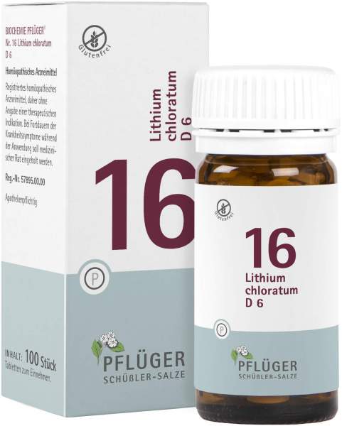 Biochemie Pflüger 16 Lithium Chloratum D6 100 Tabletten